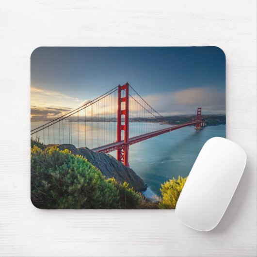 Tapis De Souris Les monuments | Golden Gate San Francisco (Avec souris)