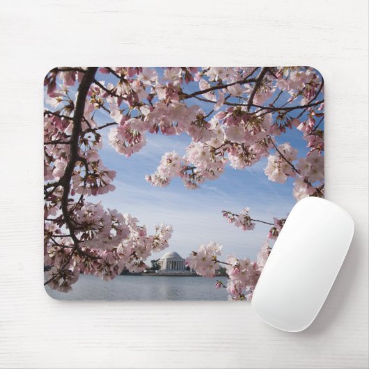 Tapis De Souris Les monuments | Jefferson Memorial Cherry Blossoms (Avec souris)