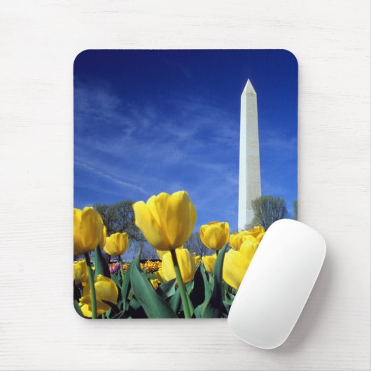 Tapis De Souris Les monuments | Washington Monument au printemps (Avec souris)