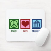 Tapis De Souris Les musées Peace Love (Avec souris)