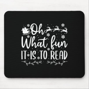 Tapis De Souris Les noël de l'enseignant qui s'amusent à lire