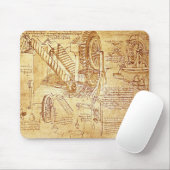 Tapis De Souris Les notes de da Vinci (Avec souris)