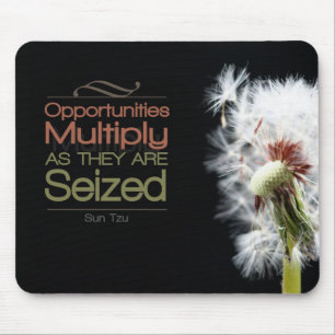 Tapis De Souris Les occasions multiplient Mousepad de motivation
