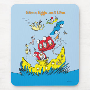 Tapis De Souris Les œufs verts et le jambon Je ne les aime nulle