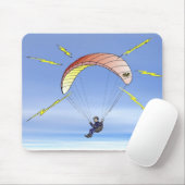 Tapis De Souris Les parapentistes de motif réel restent : (Avec souris)