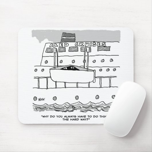 Tapis De Souris Les passerelles en croisière se cachent dans un ba (Avec souris)