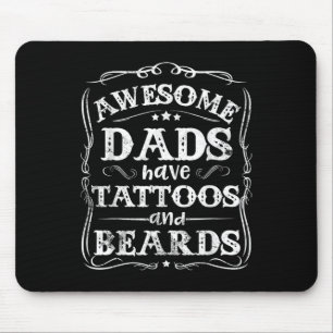 Tapis De Souris Les Pères Awesome Ont Des Tatouages Et Des Oreille