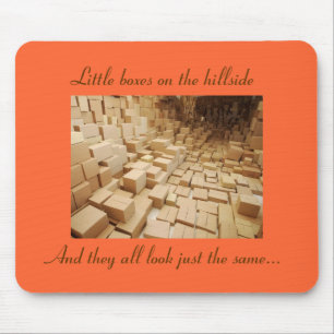 Tapis De Souris Les petites boîtes regardent la même chose
