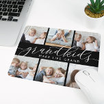 Tapis De Souris Les petits font la vie grand | Collage de photos<br><div class="desc">Créez un cadeau sucré pour une grand-mère ou grand-père bien-aimée avec ce collage photo cool mousepad. "Les petits-enfants rendent la vie grandiose" apparaît au centre dans le script de calligraphie blanche en lettrant sur un arrière - plan noir. Customisez avec six photos de leurs petits-enfants pour un cadeau unique de...</div>