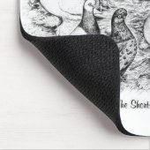 Tapis De Souris Les Pigeons Tumbler à courte vue (Coin)