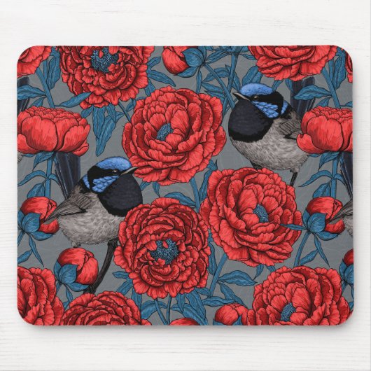 Tapis De Souris Les pivoines et les brunes (Devant)