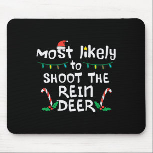 Tapis De Souris Les plus probables Shoot Reindeer Noël Noël Noël N