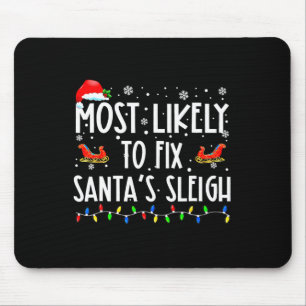 Tapis De Souris Les Plus Susceptibles De Corriger Père Noël Sleigh