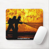 Tapis De Souris Les pompiers attaquent Mousepad (Avec souris)