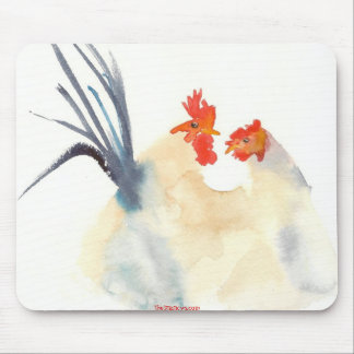 Tapis De Souris Les poulets Mousepad d'amour