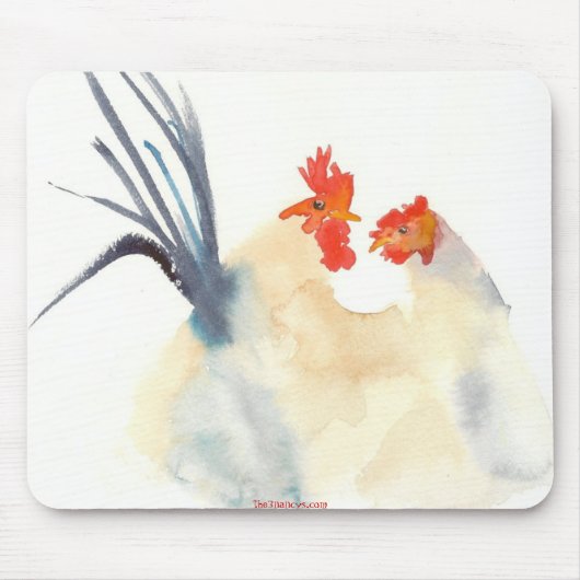 Tapis De Souris Les poulets Mousepad d'amour (Devant)