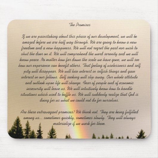 Tapis De Souris Les promesses (Devant)