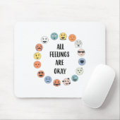 Tapis De Souris Les sentiments sont bons Enseignant Psychologue Co (Avec souris)