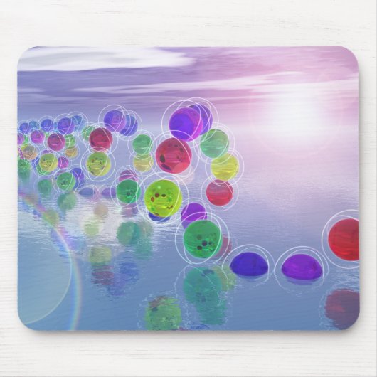 Tapis De Souris Les soleils dans leurs cours Mousepad (Devant)