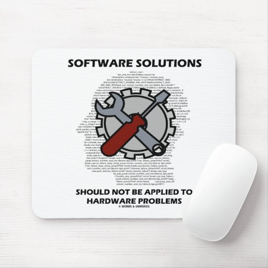 Tapis De Souris Les solutions logicielles ne doivent pas être appl (Avec souris)