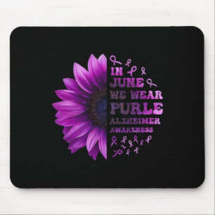 Tapis De Souris Les souvenirs comptent Alzheimer Purple Alzheimer