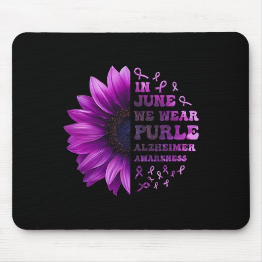 Tapis De Souris Les souvenirs comptent Alzheimer Purple Alzheimer  (Devant)
