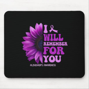 Tapis De Souris Les souvenirs comptent Alzheimer Purple Alzheimer 