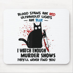 Tapis De Souris Les Taches De Sang Sont Rouges Les Lumières UlUV S