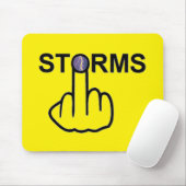 Tapis De Souris Les tempêtes de Mousepad se retournent (Avec souris)