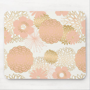 Tapis De Souris les tendances modernes rougissent des fleurs de