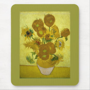 Tapis De Souris Les tournesols dans le Vase Van Gogh Art