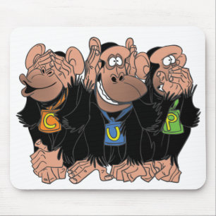 TAPIS DE SOURIS LES TROIS CHIMPANZÉS