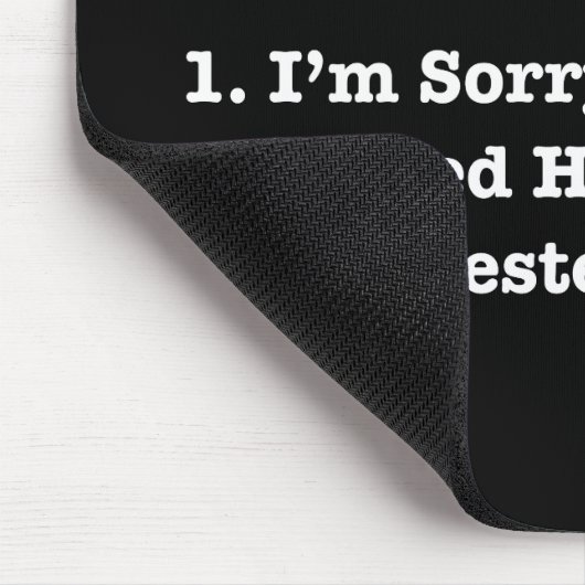 Tapis De Souris Les Trois Choses Les Plus Difficiles À Dire Citati (Coin)