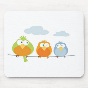 Tapis De Souris Les trois Petits oiseaux/Tree little birds