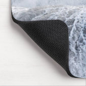 Tapis De Souris Les Vagues Qui S'Écrasent En Hiver (Coin)