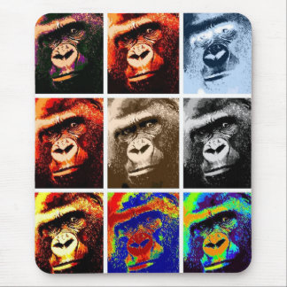 Tapis De Souris Les visages de Gorilla