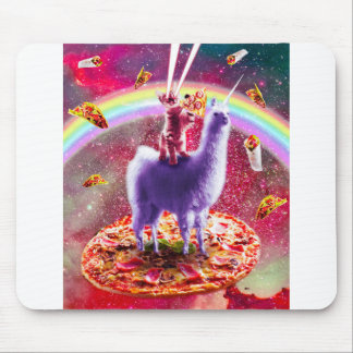 Tapis De Souris Les Yeux Laser Le Chat De L'Espace Extra-Atmosphér