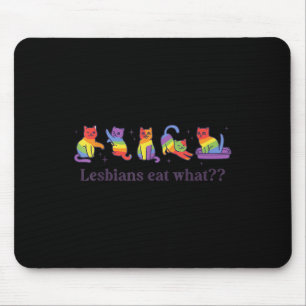 Tapis De Souris Lesbian Manger Ce Chat Mème Gay pride Mois Lgbt Ad