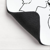 TAPIS DE SOURIS LESBIENNE DE ROUGE À LÈVRES (Coin)