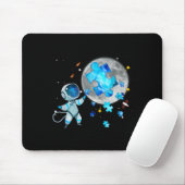 Tapis De Souris L'Espace De sensibilisation sur l'autisme Étoffe L (Avec souris)
