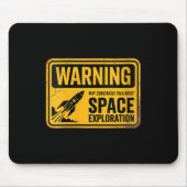 Tapis De Souris L'Espace Drôle Des Femmes Peut Parler Constamment (Devant)