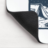 Tapis De Souris L'espace est meilleur avec le feu de camp (Coin)