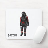 Tapis De Souris L'espace machine l'astronaute de blanc de Mousepad (Avec souris)