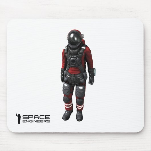 Tapis De Souris L'espace machine l'astronaute de blanc de Mousepad (Devant)