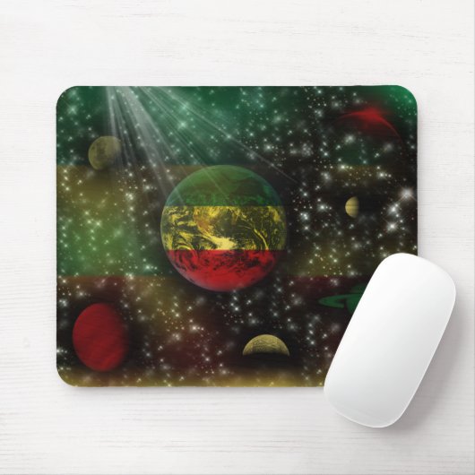 Tapis De Souris L'espace Mousepad du monde de planètes de (Avec souris)