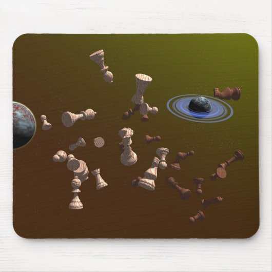 Tapis De Souris L'espace pour une partie d'échecs (Devant)