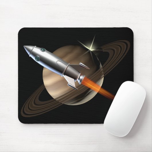 Tapis De Souris L'espace Rocket de Saturn (Avec souris)