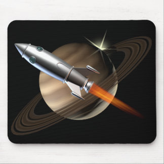 Tapis De Souris L'espace Rocket de Saturn