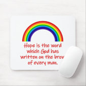 Tapis De Souris L'Espoir Est Le Mot (Avec souris)