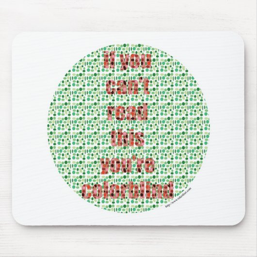 Tapis De Souris L'essai daltonien (Devant)